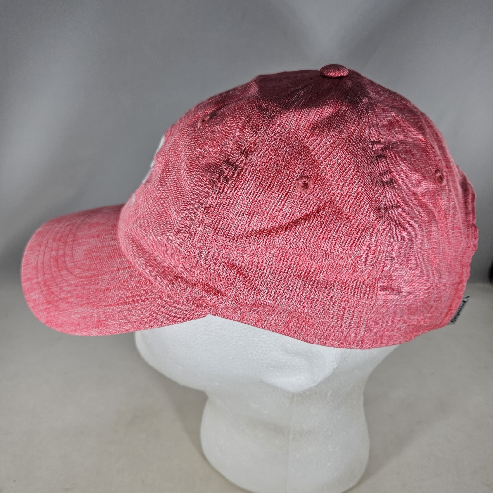 Castner Golf Hat Pink Embroidered Logo New Jersey Lessons Adjustable Strap Cap