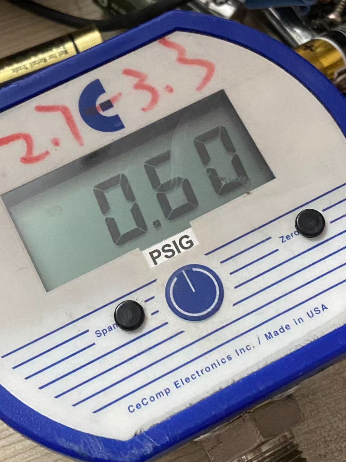 Cecomp Electronics DPG1000B15PSIG-5 15PSIG Pressure Gauge