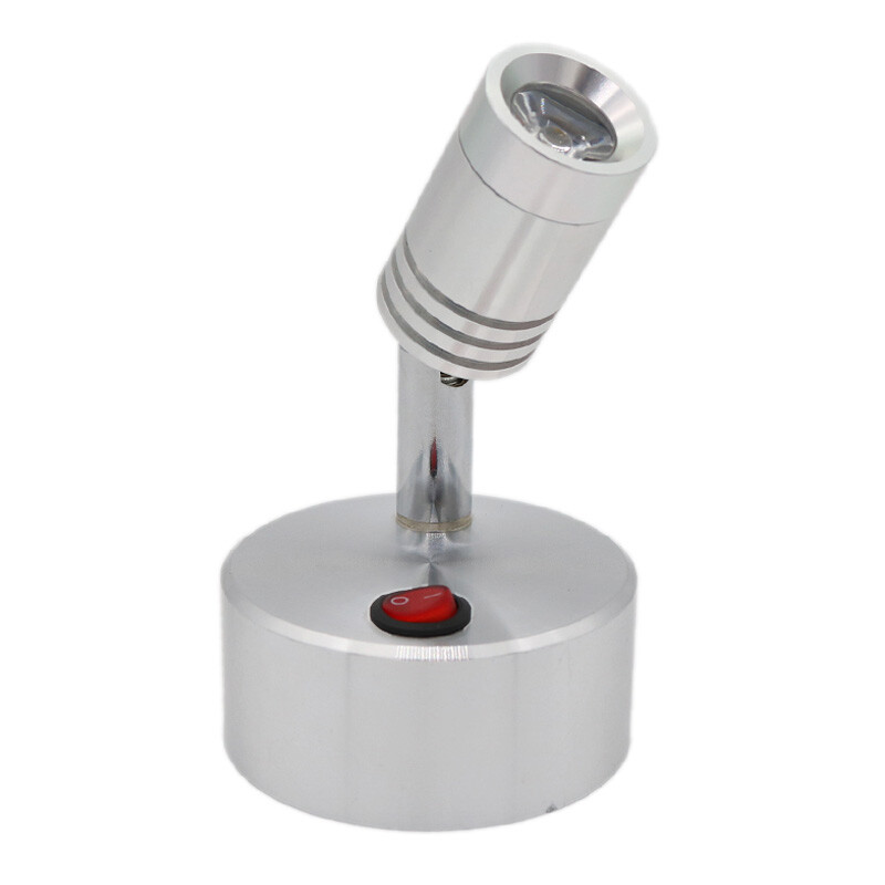 3W LED Picture Light Battery-Powered Reading Lamp Button Spotlight Wine Cabinet