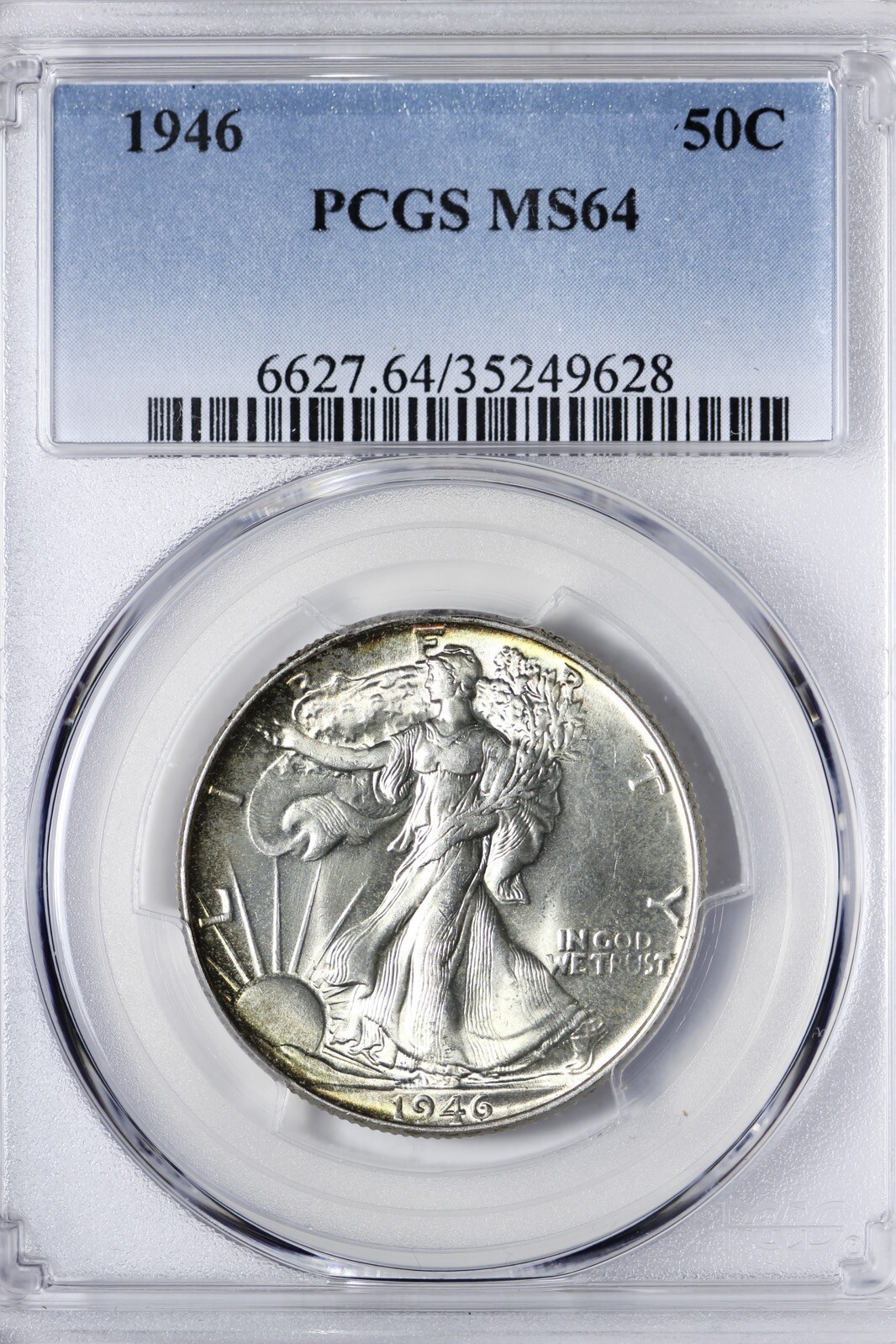 BU 1946 Walking Liberty Half Dollar PCGS MS64 Beautiful Coin! XLM