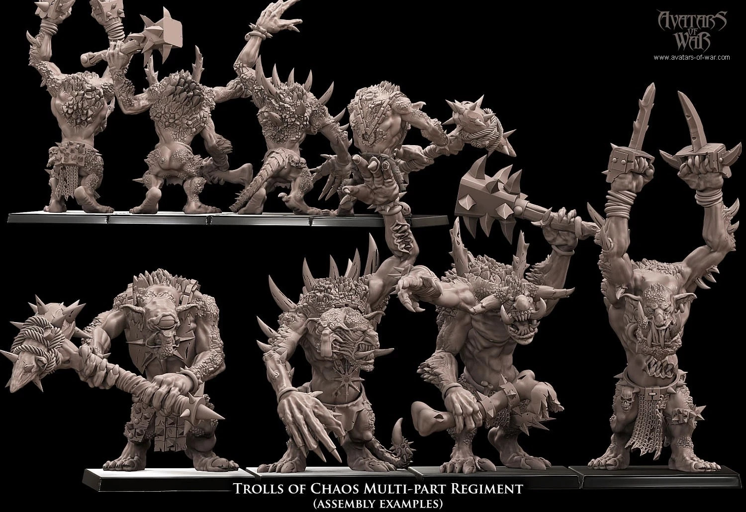 3/6 Avatars of War Chaos Trolls  28mm/32mm