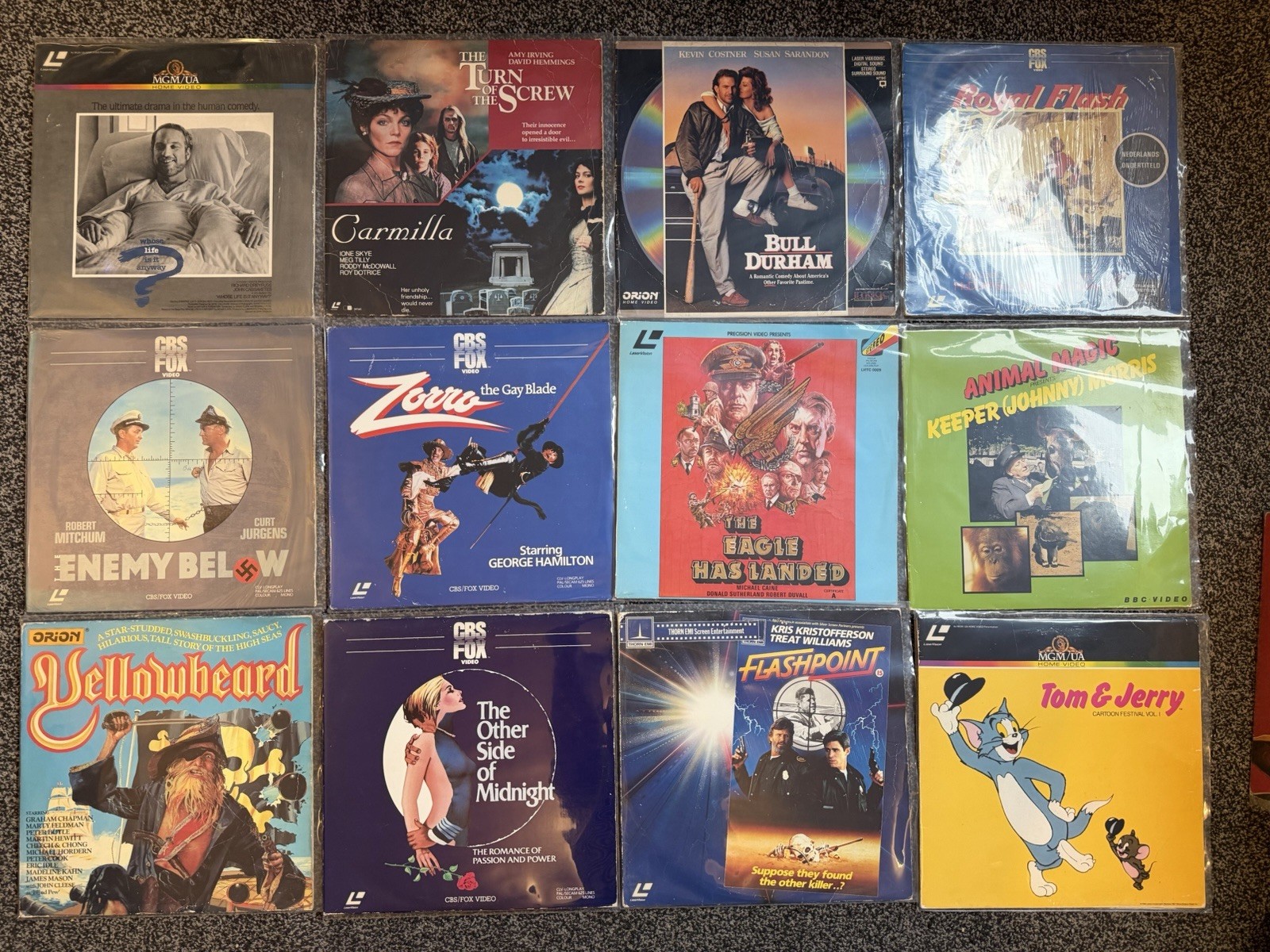 1 2 X PAL Laserdisc Lot Various Levels Laser Rot - Ideal For Art Work/Covers