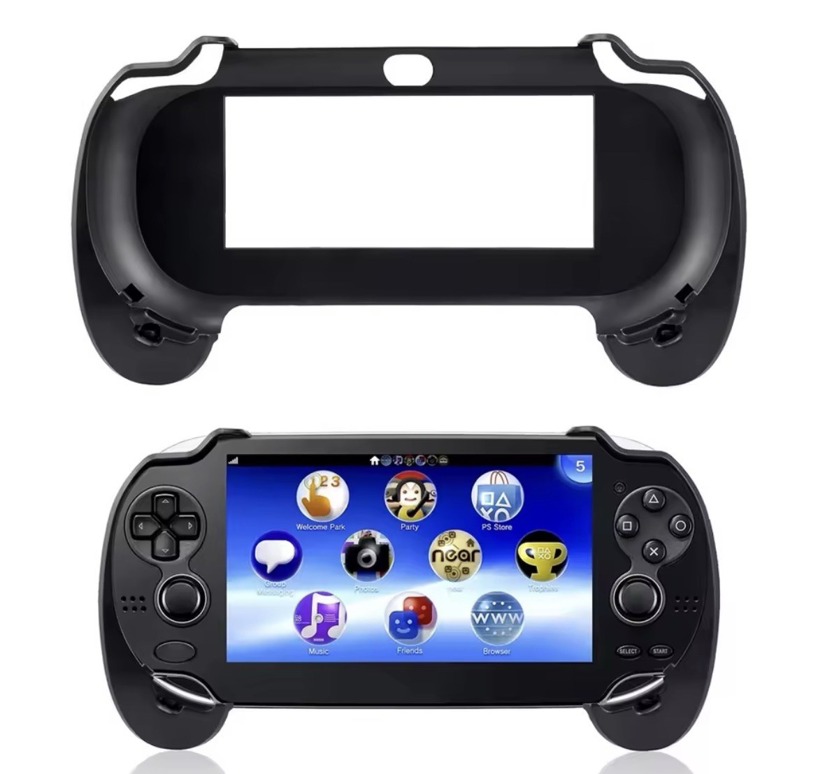 Bracket Stand Grip Plastic Holder for Sony PS Vita 1000 -Protective Control Case