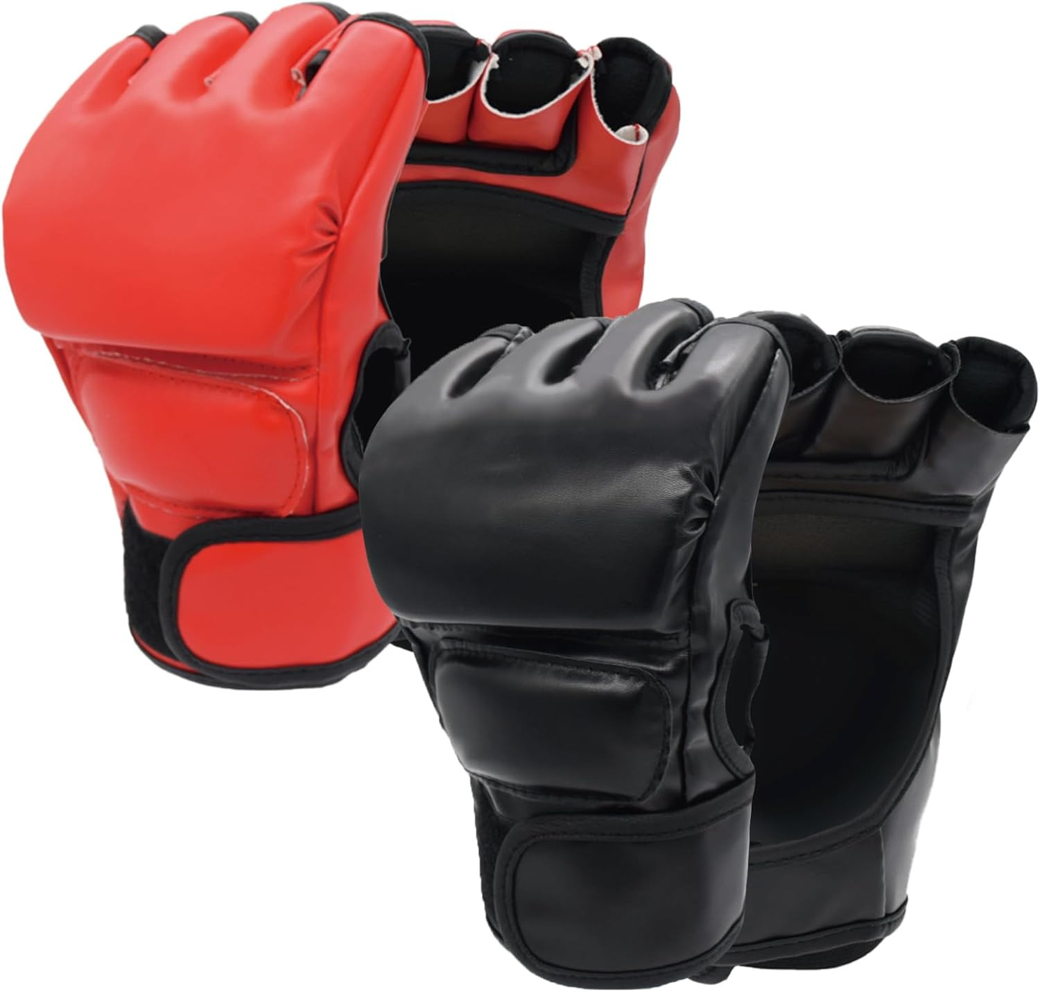 2 Pairs Boxing Gloves Kickboxing Gloves for Men Women Beginner Professional Shoc