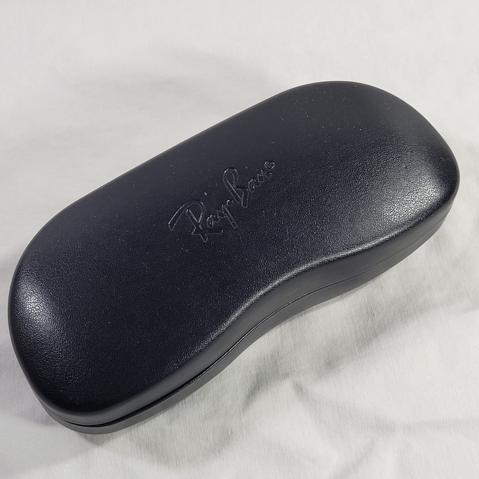 Ray Ban Black Case For Glasses Hard Black Leather Protective Case USED