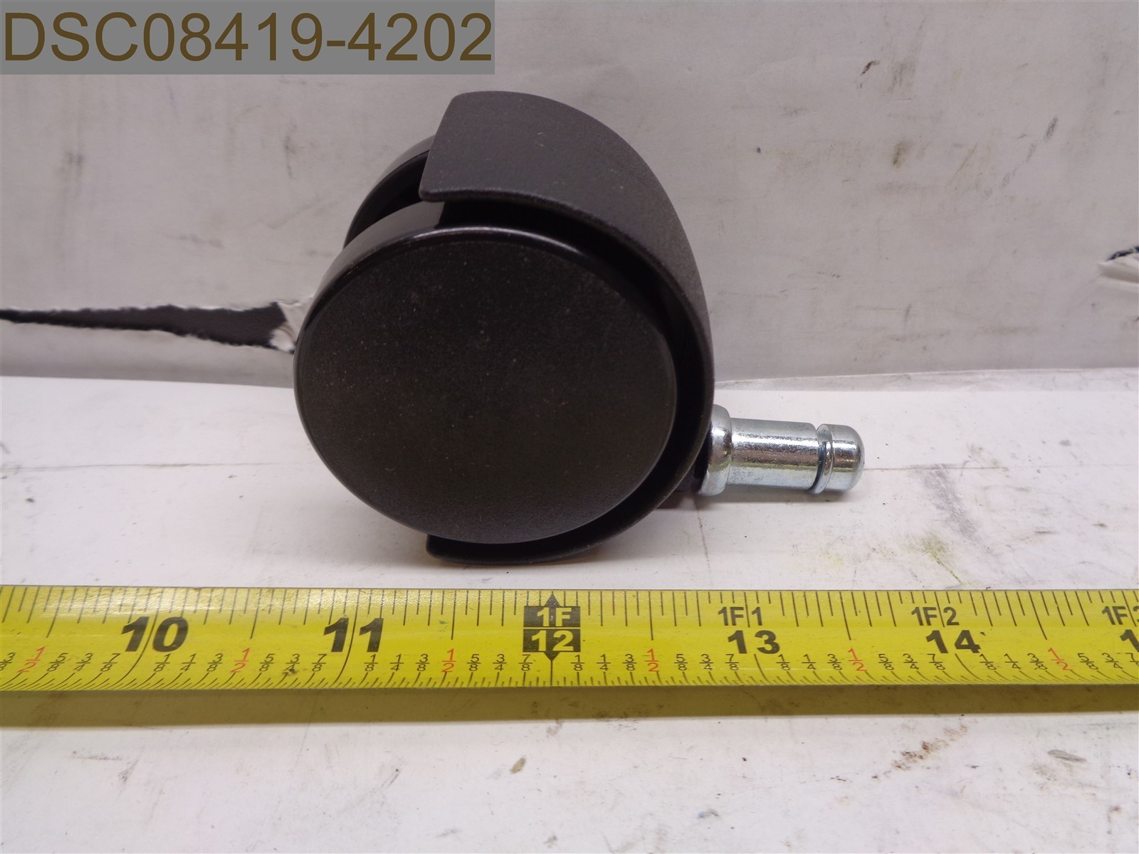 Qty=5: Office Chair Caster Wheels 1 7/8" Outer Wheel Diam. 2 3/8" Height