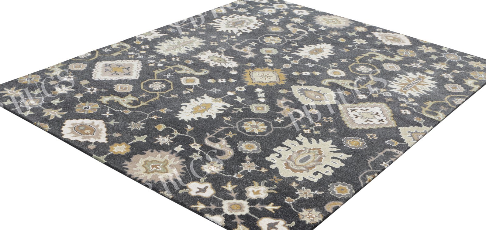 New Juno Gray Handmade Tufted Area Rugs 100% woolen