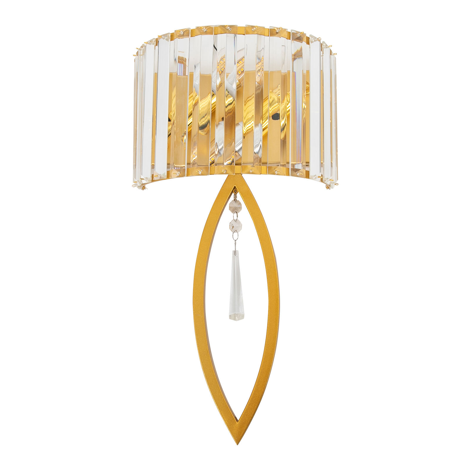Crystal Wall Lamp, Lamp Living Room Bedside Corridor Wall Lamp, Retro Gold, 110V