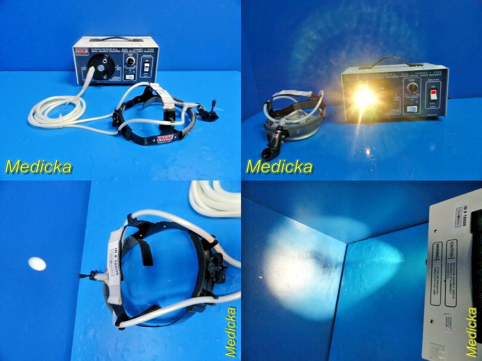 CUDA Products M2-150 Universal Dual Quartz Halogen Light Source W/Head-Set~18609