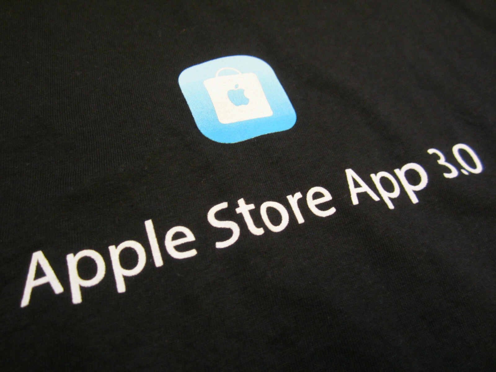 APPLE logo AppStore BLACK T-SHIRT Mac MD iPhone Employee Team App Store Medium M