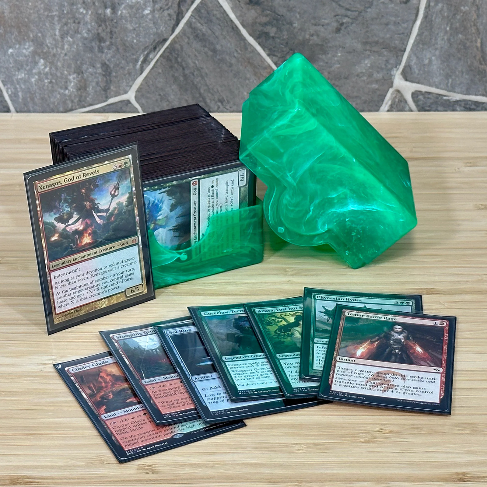 BCW Prism Deck Case Polished Jade Green