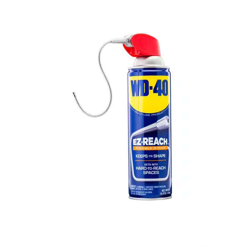 NEW 14.4 oz. Multi-Purpose Lubricant with 8" Flexible Straw for Tight Spaces