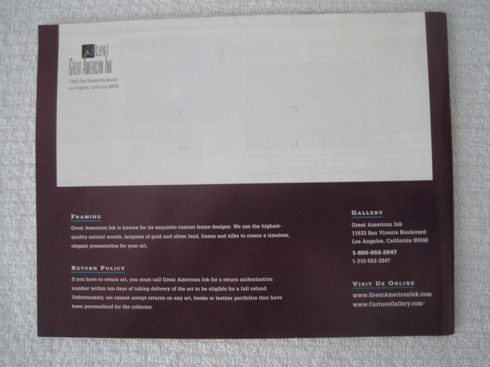 Animation Art Catalog 2003 - $15.00