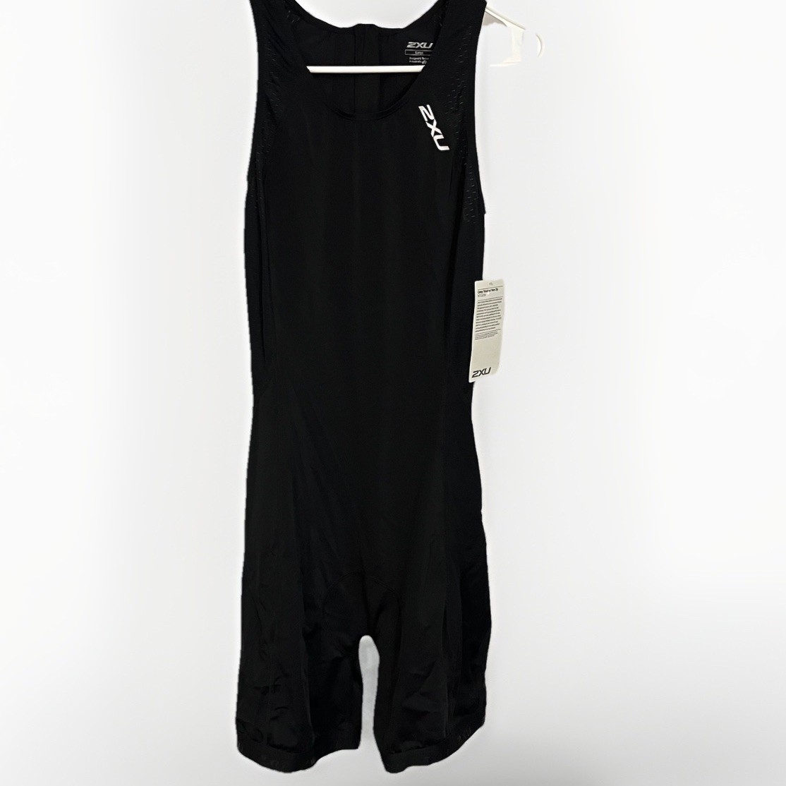 2XU Women/Junior TriSuit Active Rear Zip Triathlon Black Sleeveless Skinsuit L