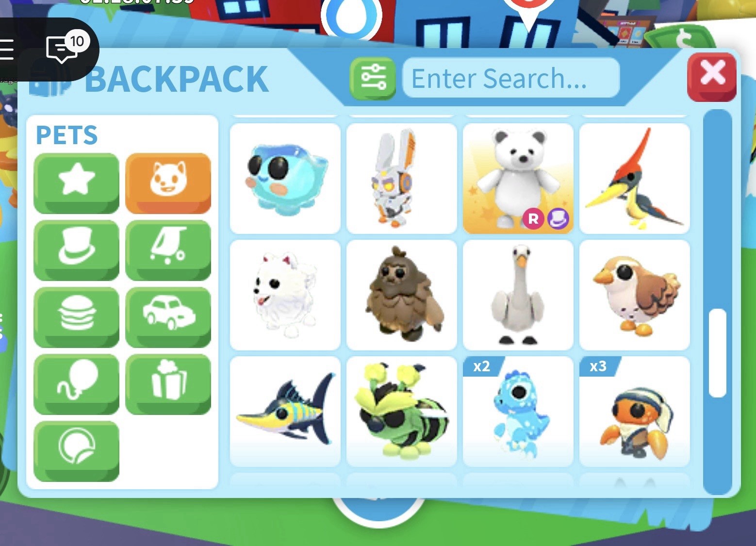 Adopt Me! Roblox Backpack Inventory (READ DESCRIPTION)