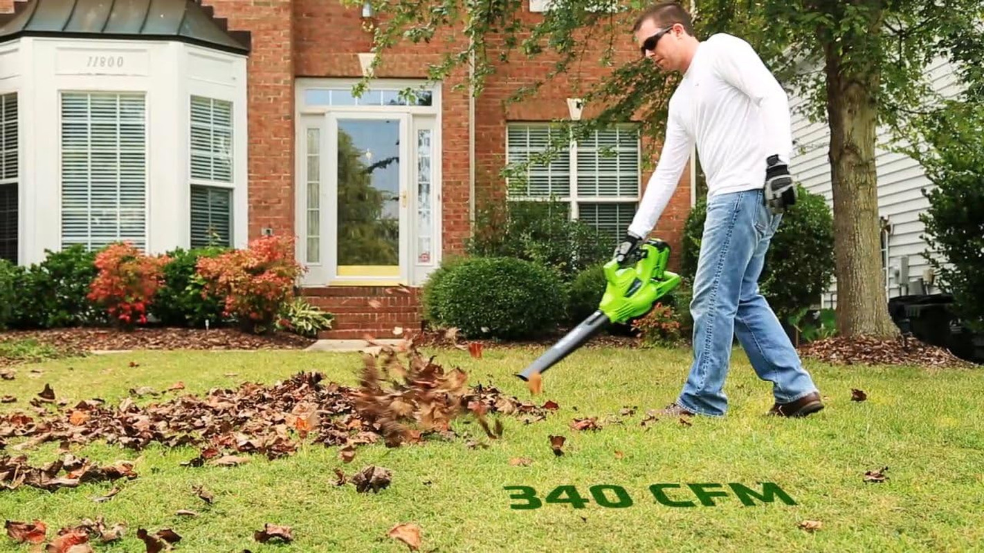 40V Cordless Leaf Blower Vacuum 185MPH 340CFM Brushless Garden Tool