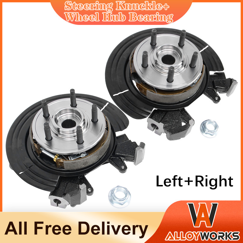 Left+Right Steering Knuckle Hub Bearing For 2002-2005 Ford Explorer Mountaineer