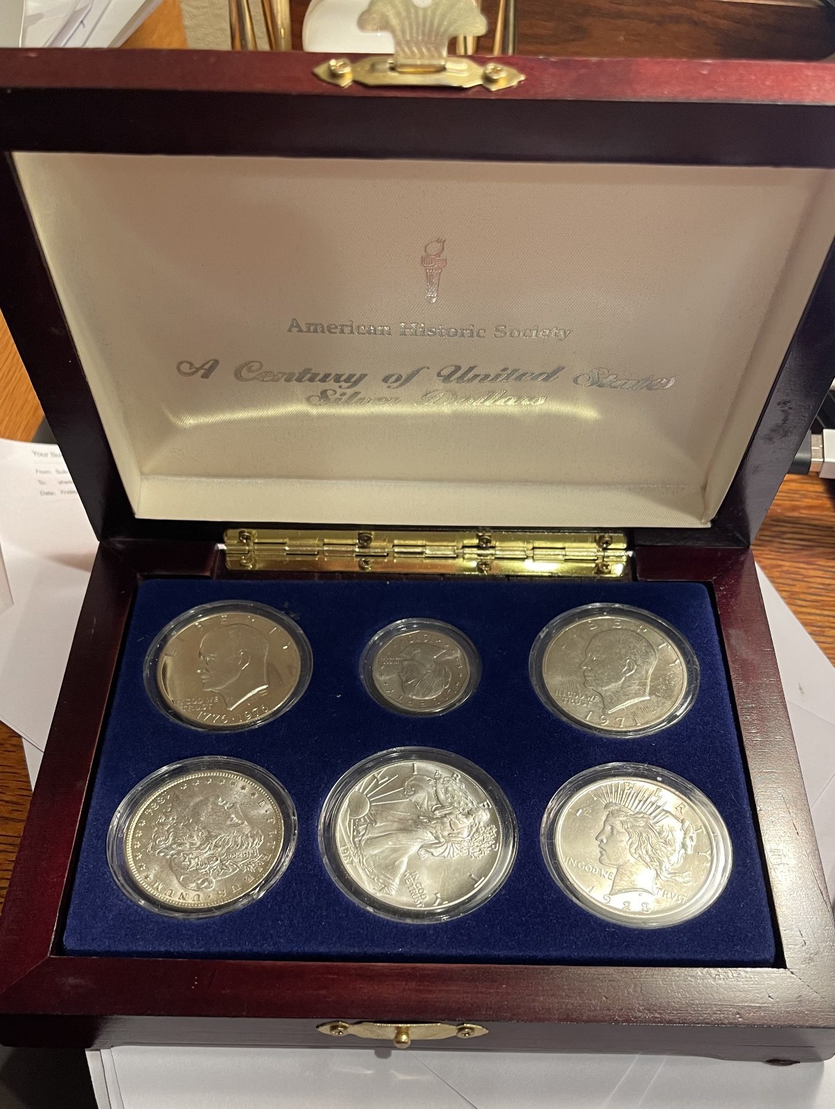 Century of US Silver Dollars Including Silver Eagle, Morgan, Peace, Susan B, IKE