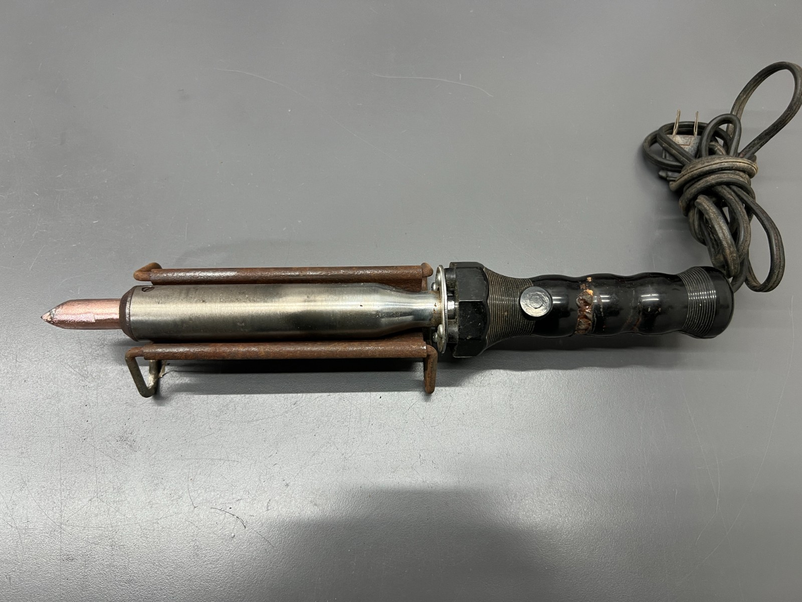 (M) VINTAGE CRAFTSMAN 9186 200W HEAVY DUTY SOLDERING IRON W CRADLE TESTED VG