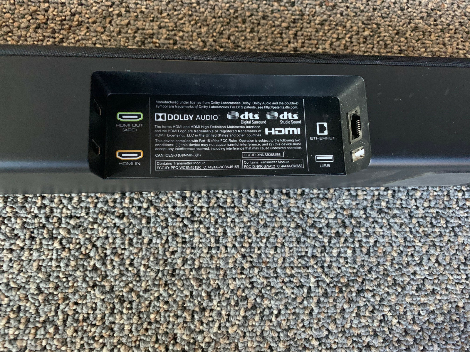 VIZIO SB3651-E6 SmartCast 36'' 5.1 Soundbar System - Black | WARRANTY