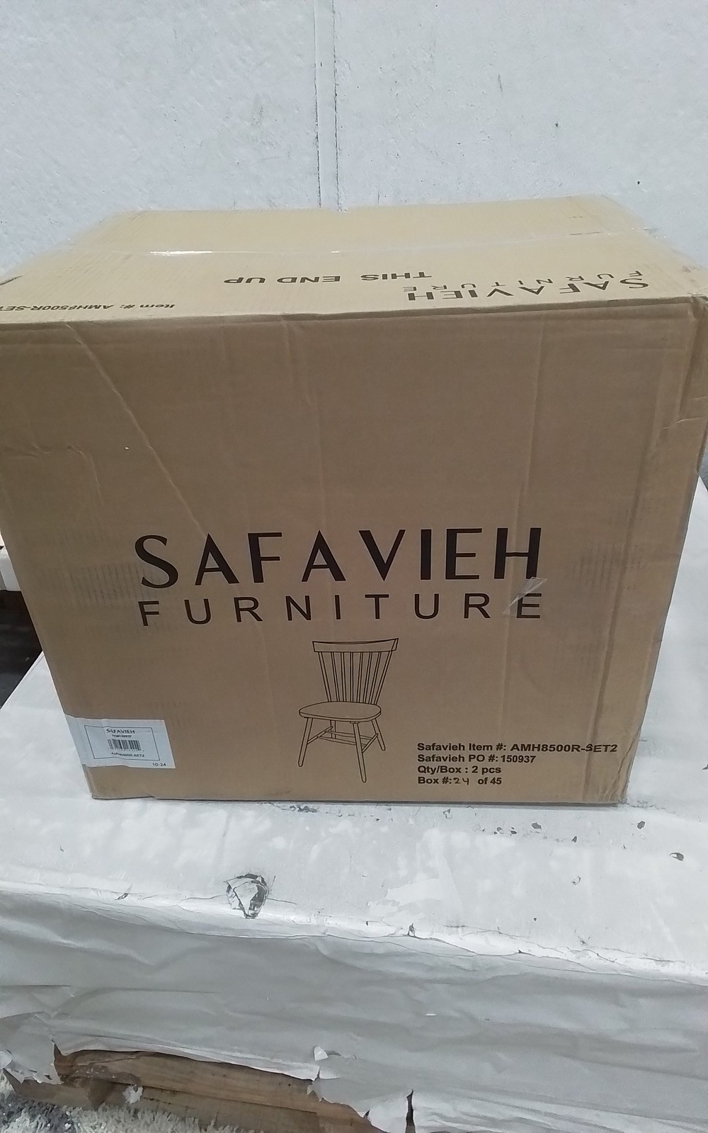 Safavieh PARKER SPINDEL SIDE CHAIR, Reduced Price 2172771969 AMH8500R-SET2