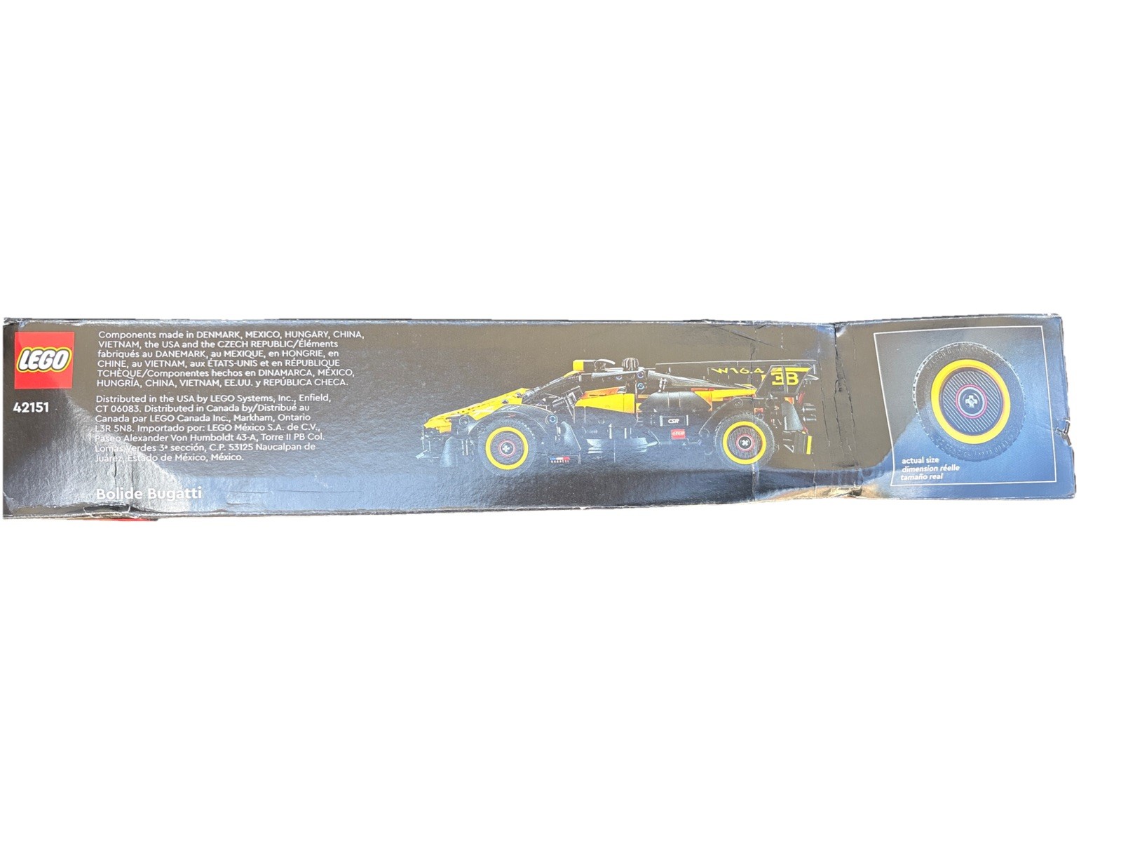 LEGO 42151 Technic Bugatti Bolide 905pcs New Box Damage