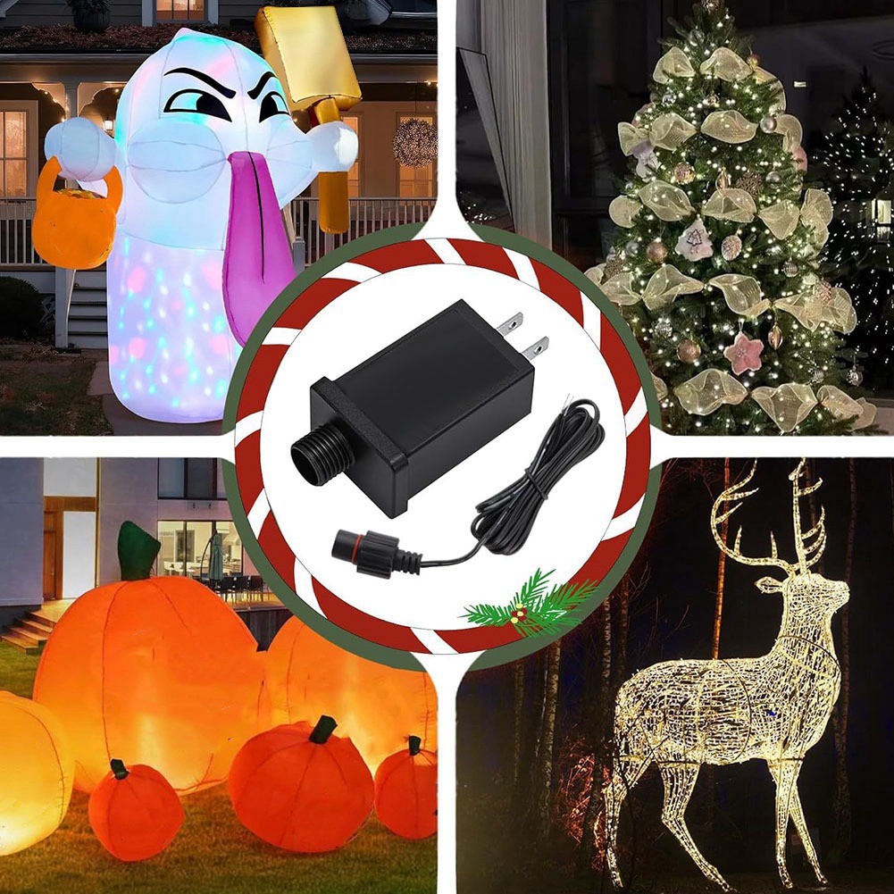 2PCS Replacement Yard Inflatable Adapter 12V 1A,Class 2 Supply with 9.84ft5124