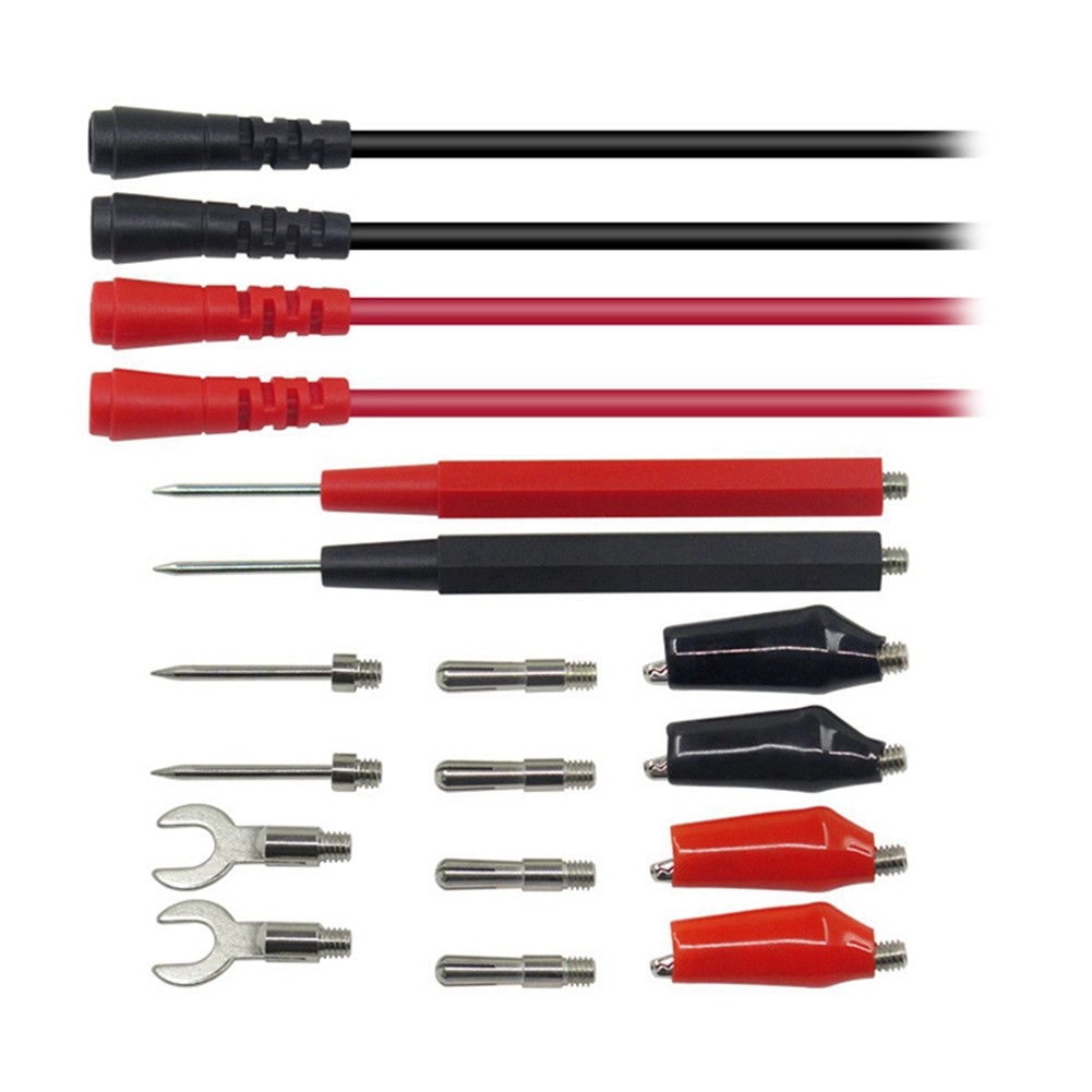 Multimeter Test Leads Kit Replacement Test Wire Set  Clips Banana Plugs8583