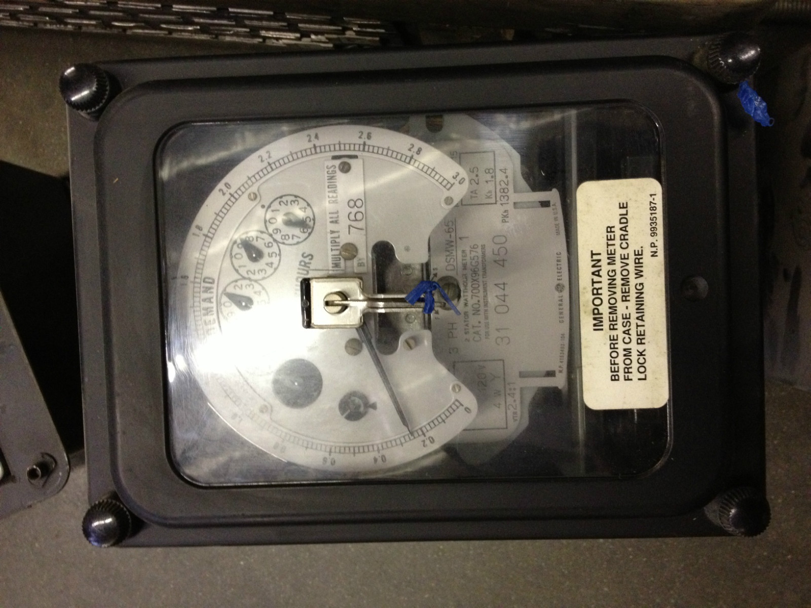 700X96G576 GE Kilowatt Hour Meter Type DSMW65