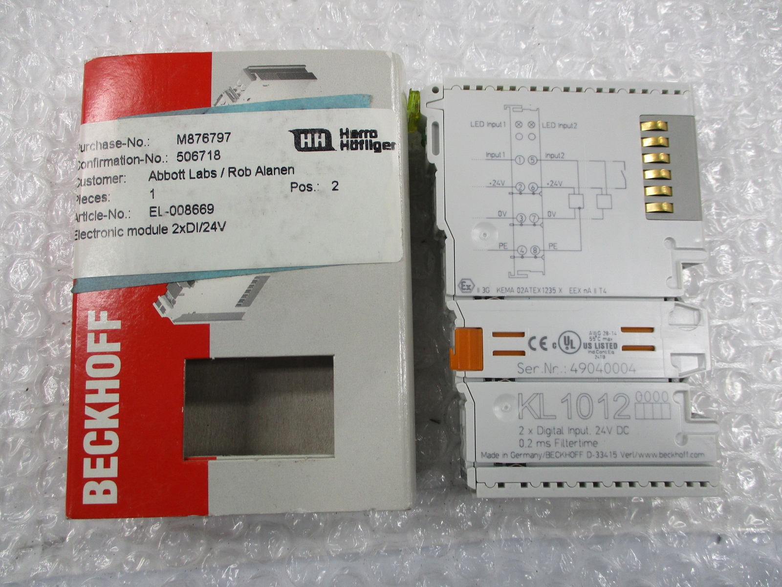 BECKHOFF KL1012 MODULE NSNP