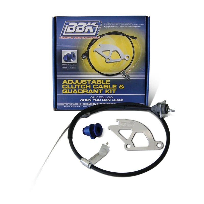 BBK  16095 Mustang Adjustable Clutch Quadrant Cable And Firewall Adjuster Kit