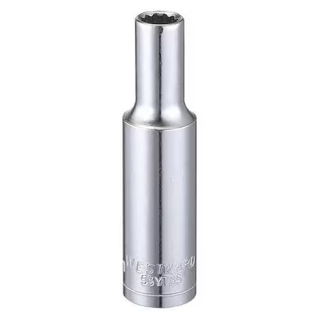 Westward 53Yt85 Westward 3/8 In Drive, 7Mm Triple Square Metric, Socket, 12