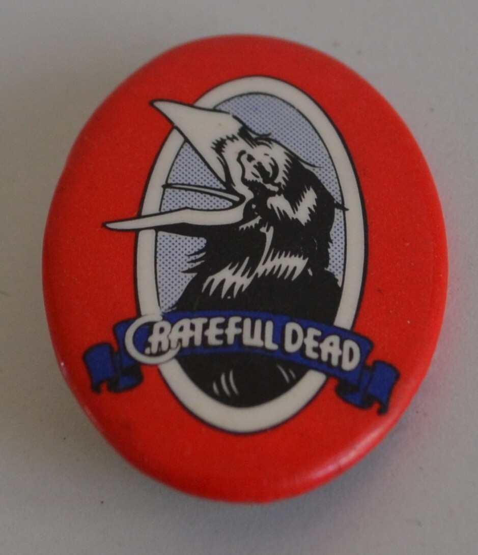Grateful Dead, 5 Pins, Very Cool, Skeleton 3D Pin, Crow, Dancing Skeletons, etc.