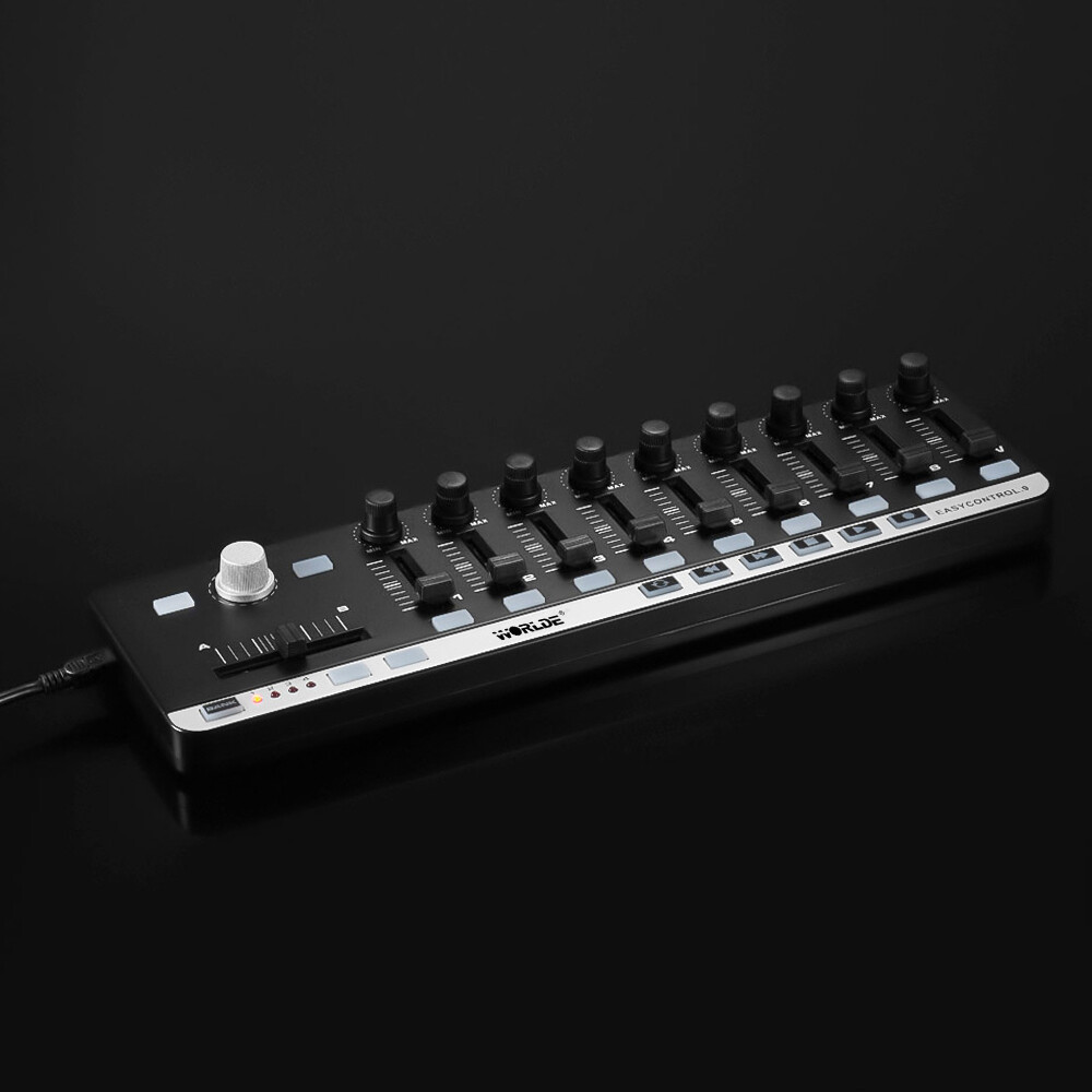 MIDI Worlde Easy Control Mini 9 Portable USB 9 Slim-Line Control Controller Q7P9