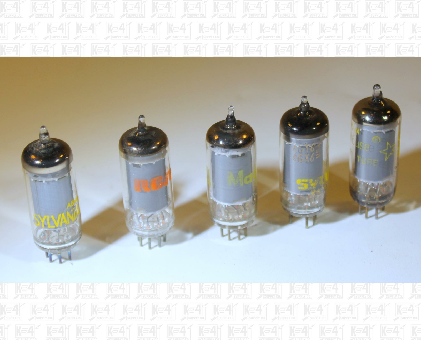 Assorted 6GY6 Vacuum Tubes Made In USA Tested Used Good Lot Of 5