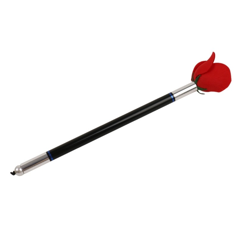 Quick Change Wand to Rose Flower Magician Props for Stage Illusions Gimmicks