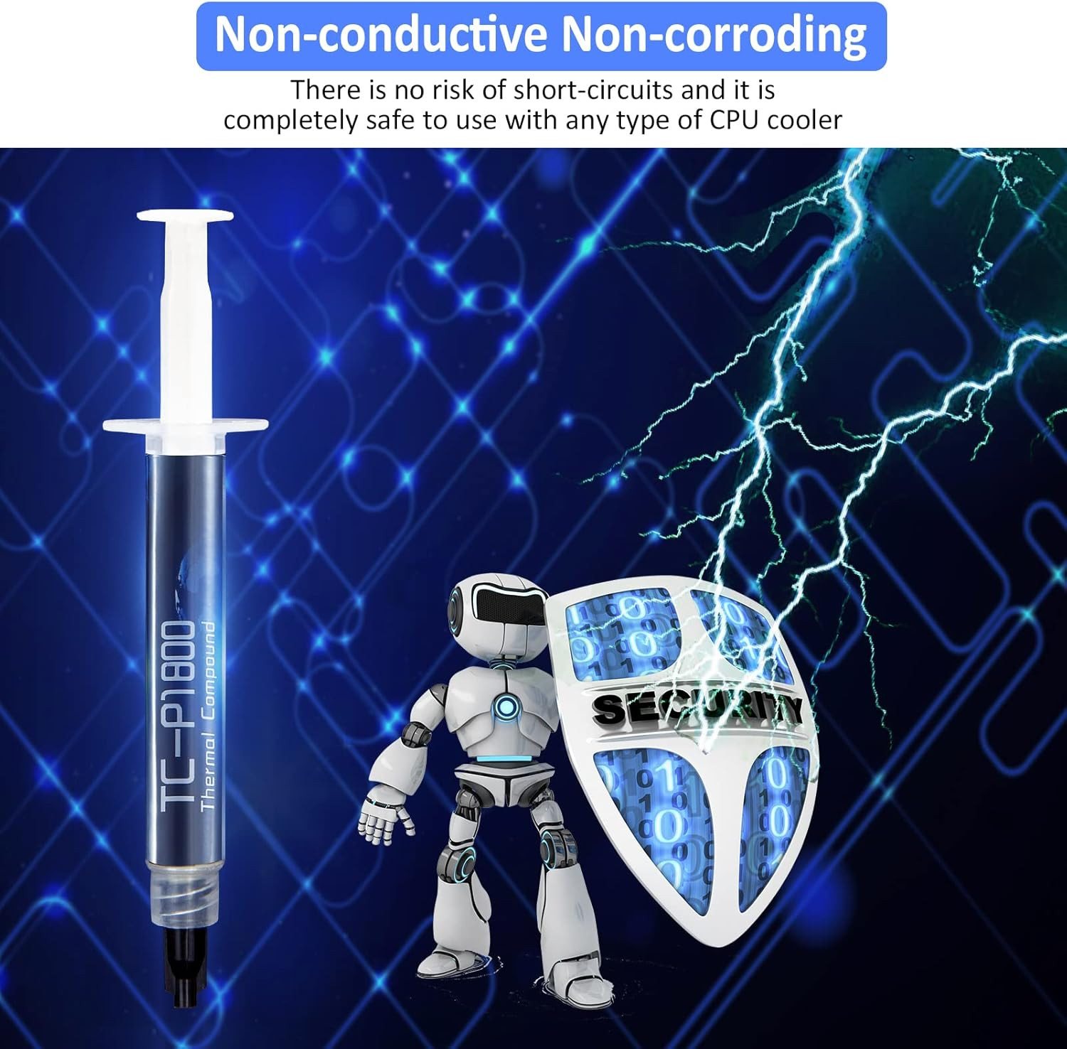 18W/M•K High-Performance CPU/GPU Thermal Paste - 5G Thermal Grease Compound for