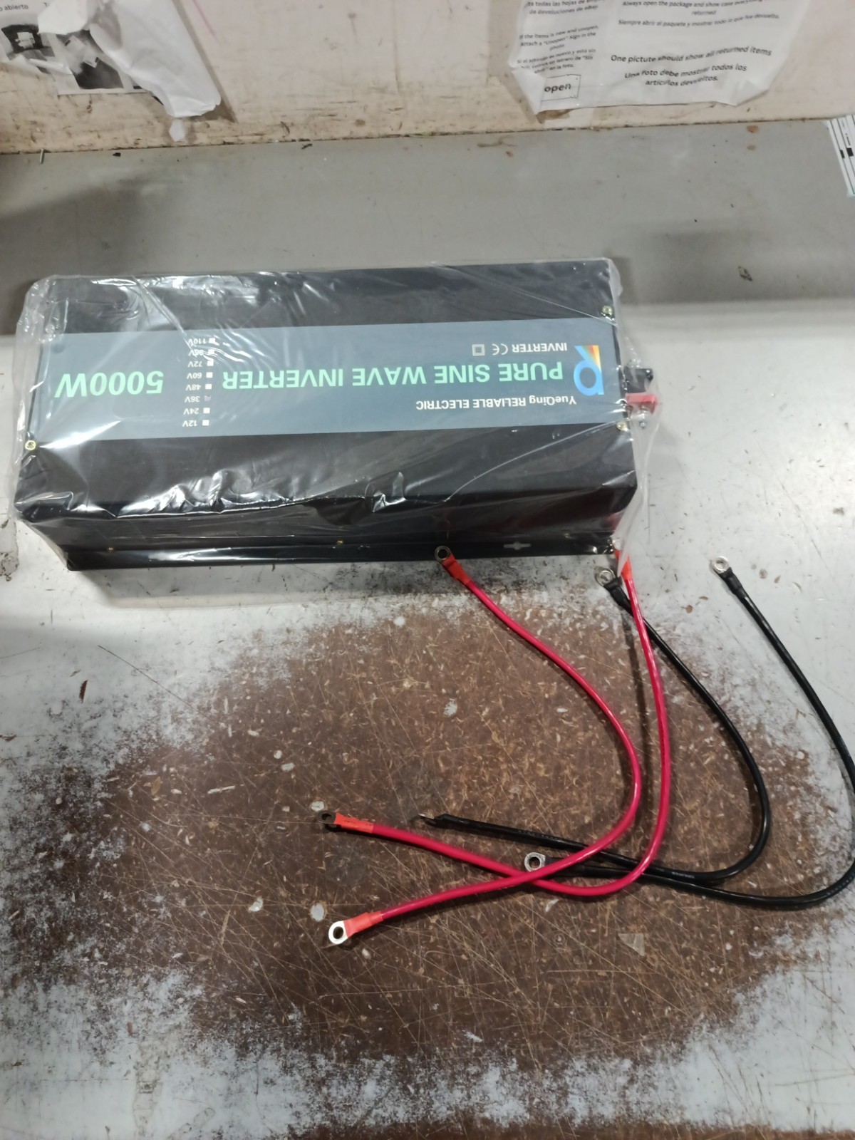 5000W Power Pure Sine Wave Inverter 36V to 120V AC Car Truck Motor Home RV Solar