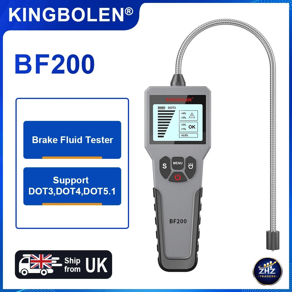 KINGBOLEN BF200 LCD Brake Fluid Tester Brake Liquid Tester for DOT3 DOT4 DOT5.1