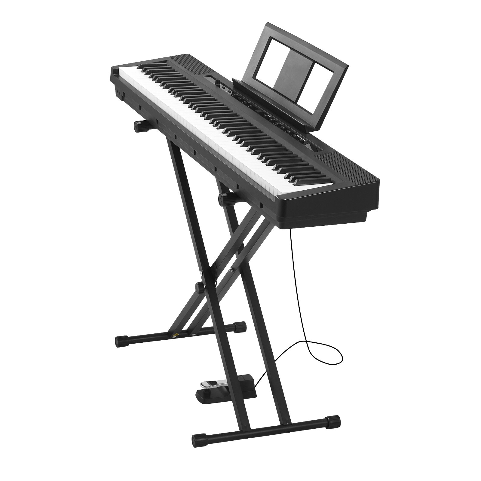 Uimoso 88-Key Weighted Digital Piano with 280 Tones and Adjustable X Stand