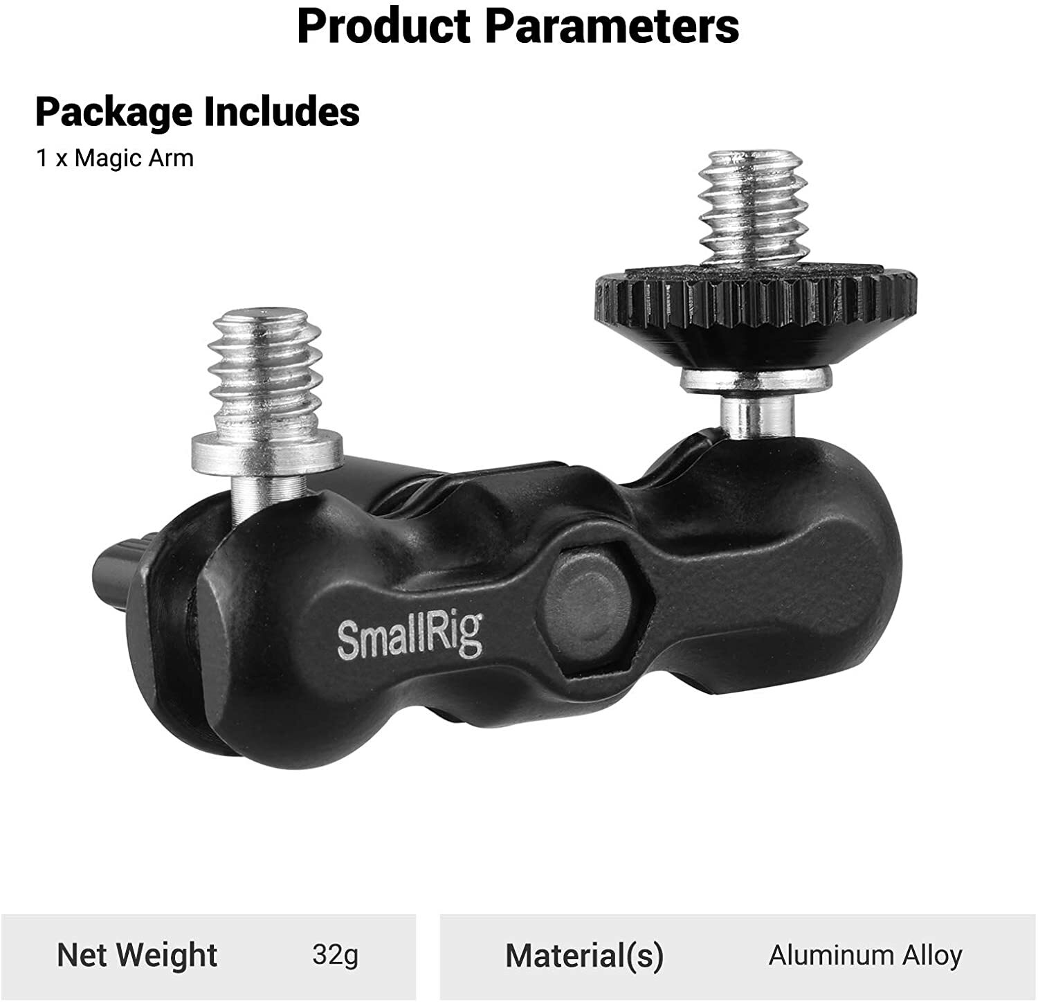 SmallRig Universal Magic Arm w/ Small Ballhead for Small Monitors Led Light 2157