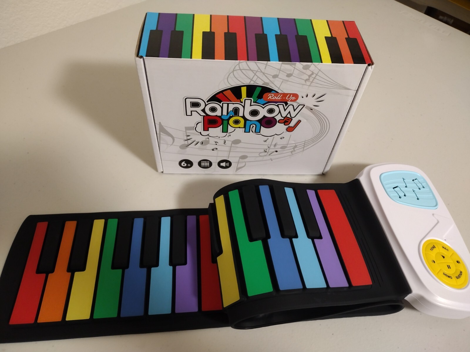 PT49 Kid's 49-Key Flexible Roll-Up Educational Electronic Rollup-Piano1