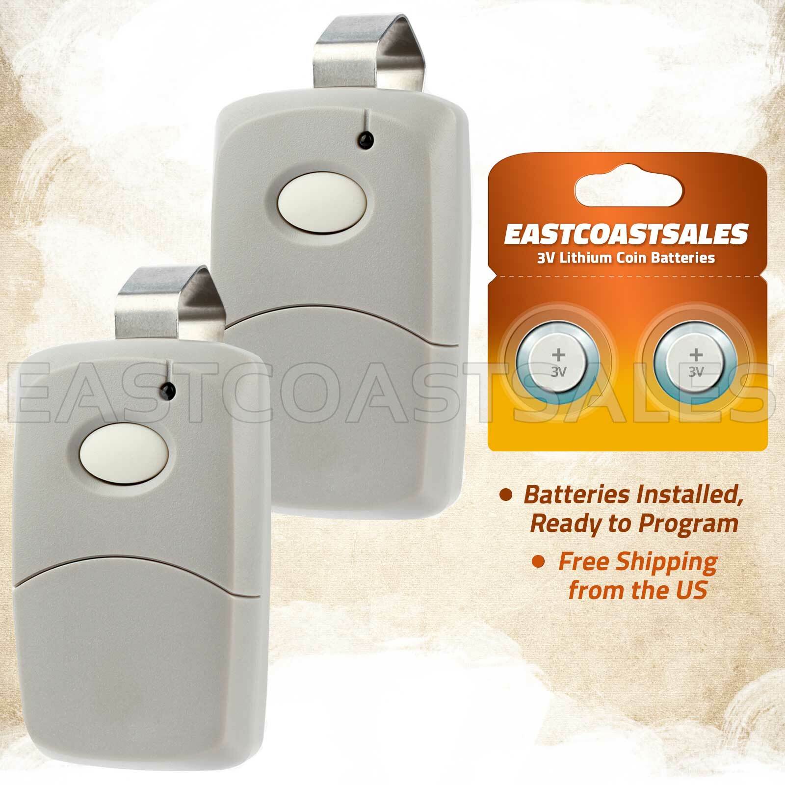 2x For Linear 3089 Multi-Code Remote MCS308911 308911 Transmitter Garage Gate