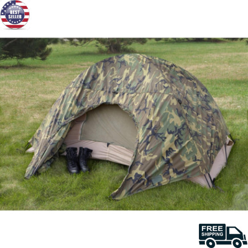 US Military Surplus USMC Combat 2 Man Tent Waterproof 2 Person Capacity Used
