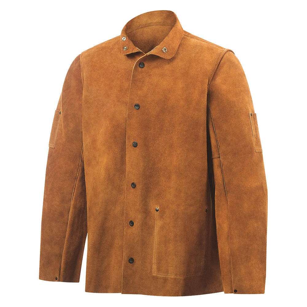 STEINER 9215-L Welding Jacket,L,30",Brown 8AM88