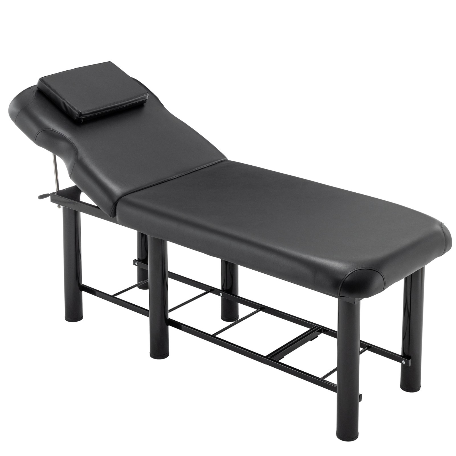 Professional Massage Table with Memory Foam, Adjustable Backrest & Headrest