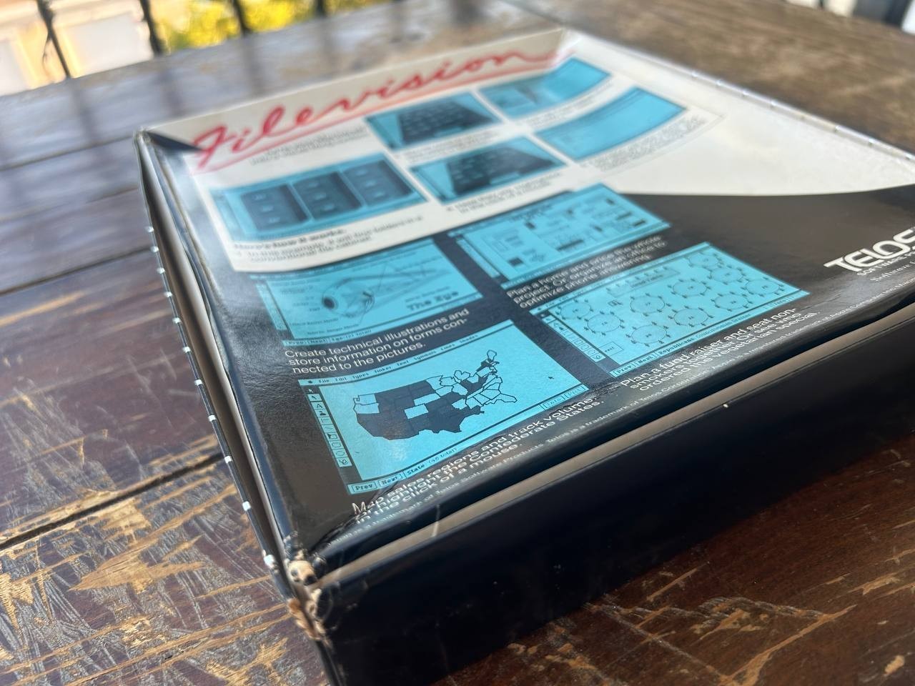 Vintage Filevision Macintosh Software Demo Copy w Box Manual & Disk
