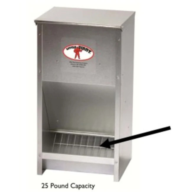 Miller Poultry Feeder High Capacity 25 Pound Pounds
