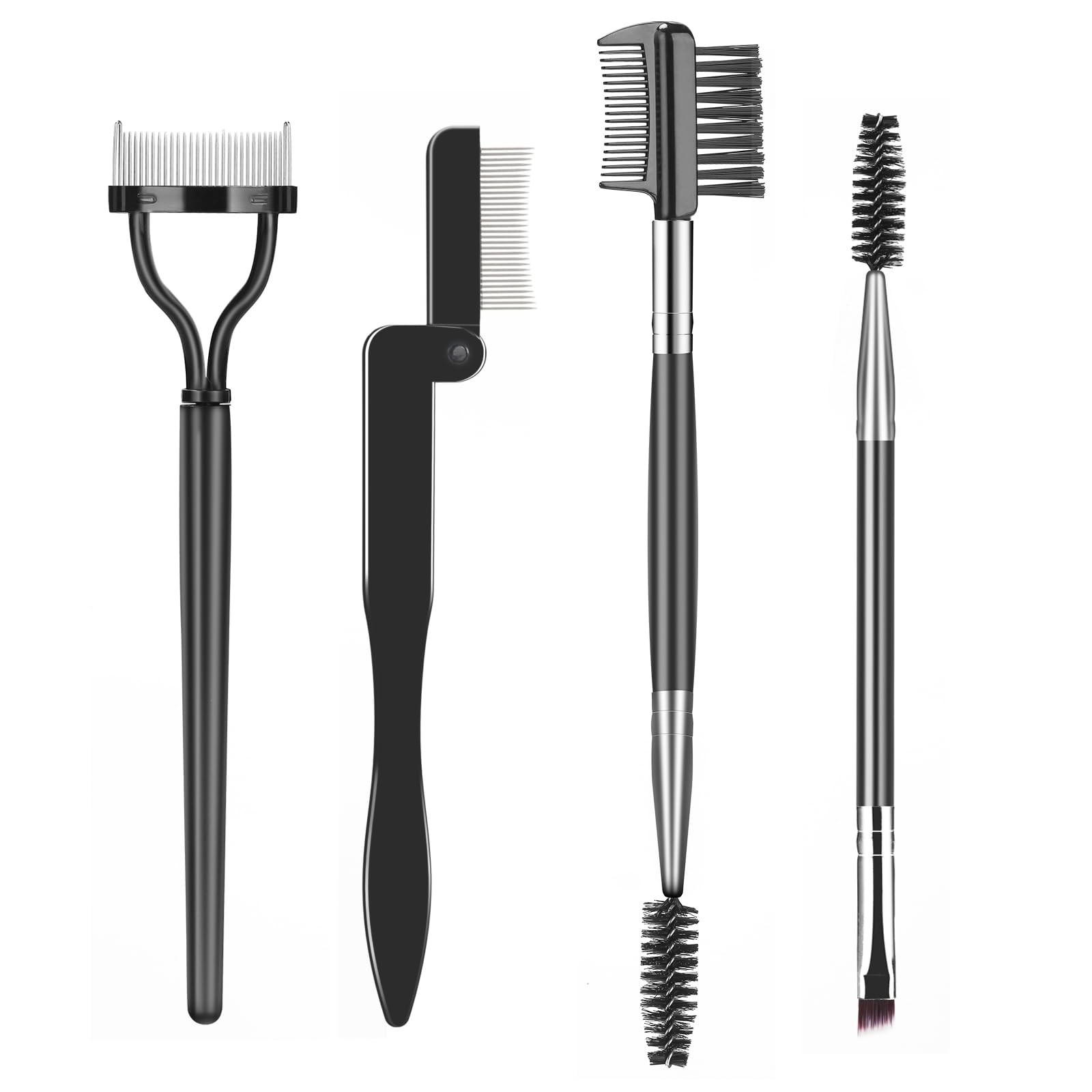 Eyelash Comb Lash Separator Tool Brow Brush Lash Spoolie Eye Makeup 4 Pieces