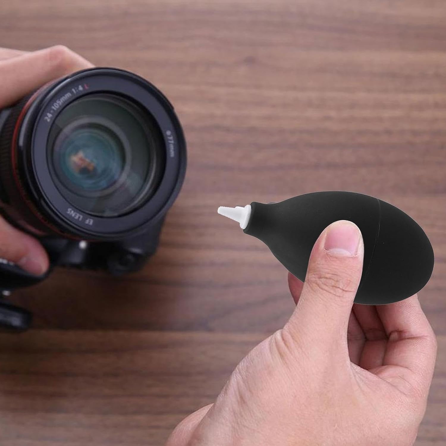 1Pc Portable Black Compressed Air Duster for Electronics & Computer Cleaning